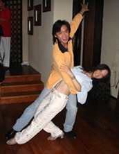 Sharon and Su Hong, China's National First Class Actor and Dancer, December 2007