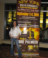 Sharon at New York Salsa Congress, September 2009