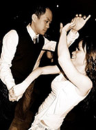 Sharon dancing with Jason, January 2009
